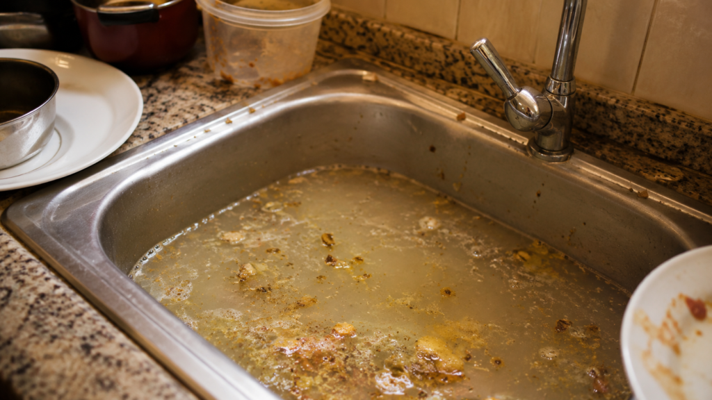 Pia da cozinha entupindo sempre o que pode estar causando o problema